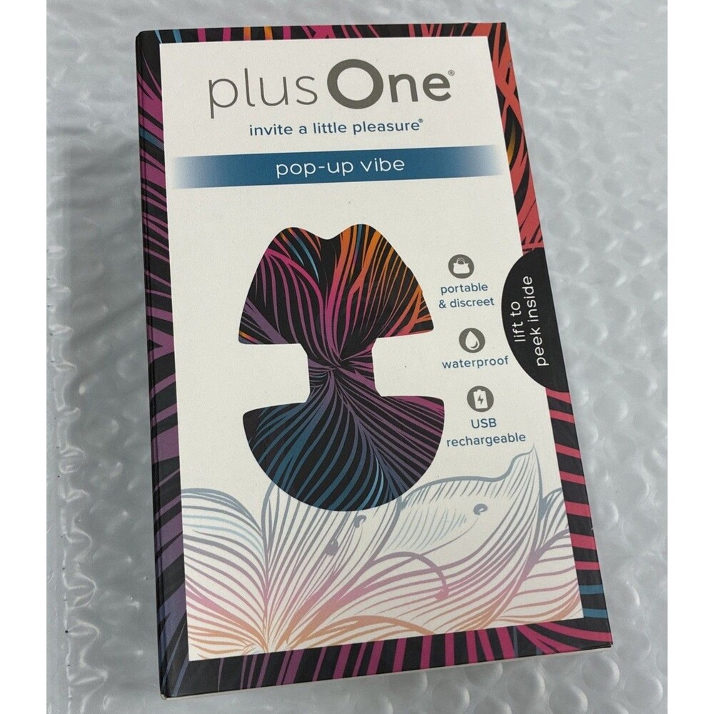 Plus One Pop-Up Vibe Waterproof Personal Massager 10 Settings Rechargeable
